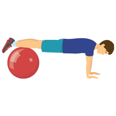 Man workout Illustration