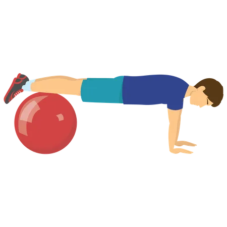 Man workout Illustration