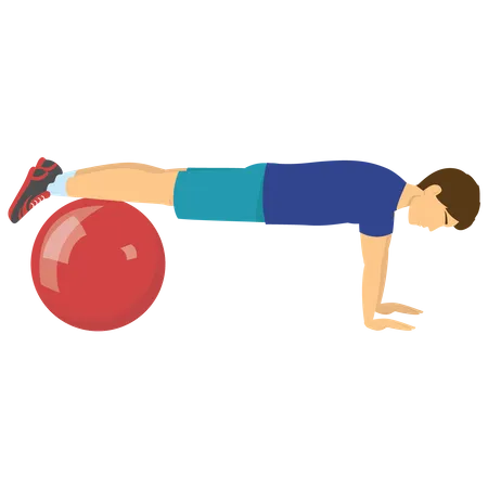 Man workout  Illustration