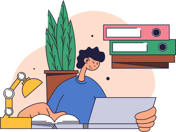 男は24時間働く  イラスト