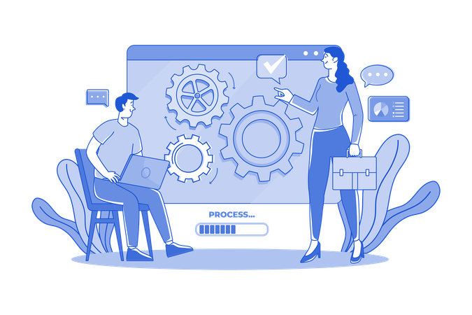 Manage complex processes  Illustration