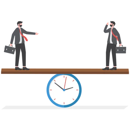 Time Management Or Project Management To Control Team To Complete Tasks Or Strategic Planner To Manage Resources To Complete Work In Deadline Illustration