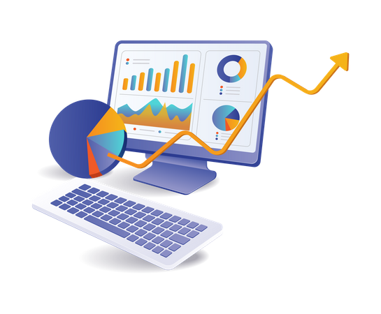 Management analyst business development  Illustration