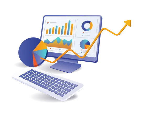 Management analyst business development  Illustration