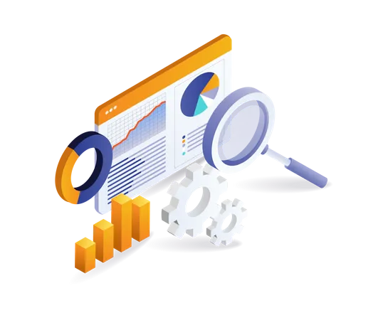 Management of investment business data analysis  Illustration