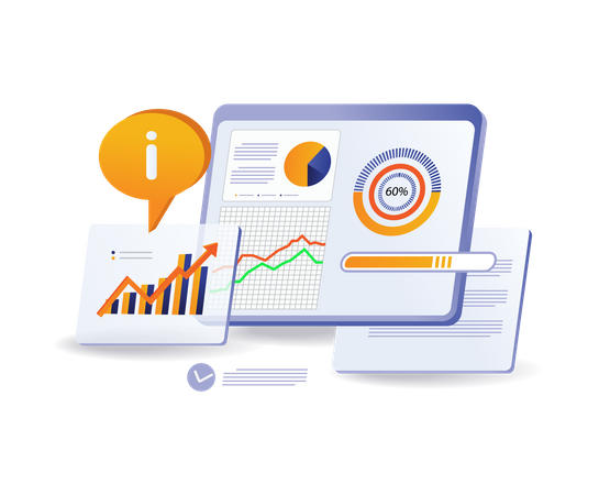 Management technology business analysis mechanism process  Illustration