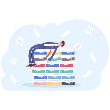 Manager clerk office worker  Illustration