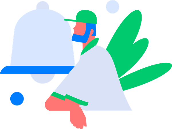 Manager makes consumer notification  Illustration