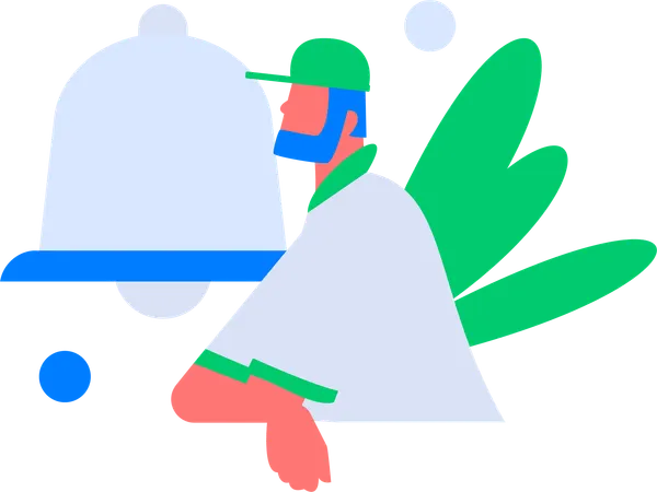 Manager makes consumer notification  Illustration