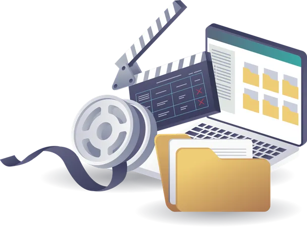 Managing Data Files in Creative Video Editing Projects  Illustration