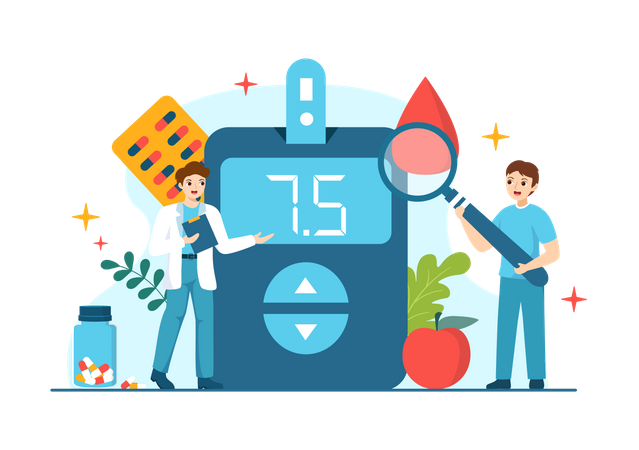 Manejo de la diabetes  Ilustración