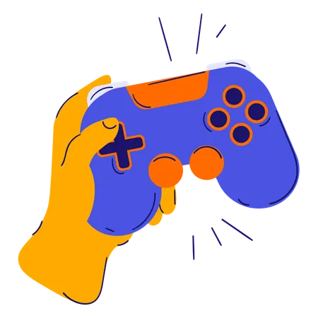 Manette de jeu à main  Illustration