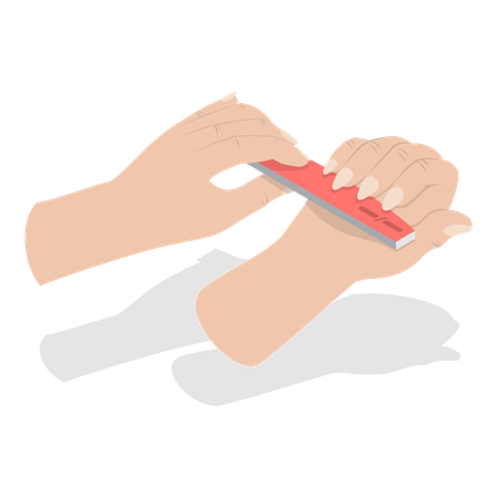 Maniküre-Verfahren Nail Beauty Spa  Illustration