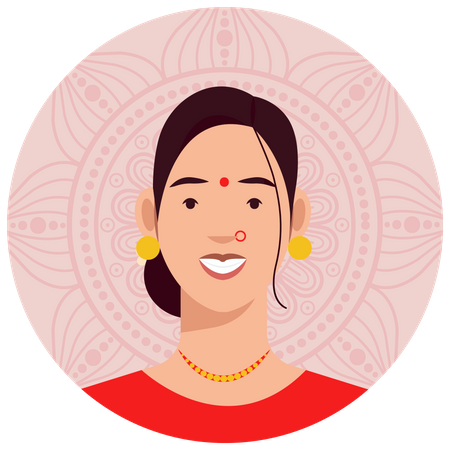 Manipuri female  イラスト