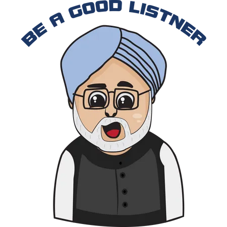 Manmohan Singh  Illustration