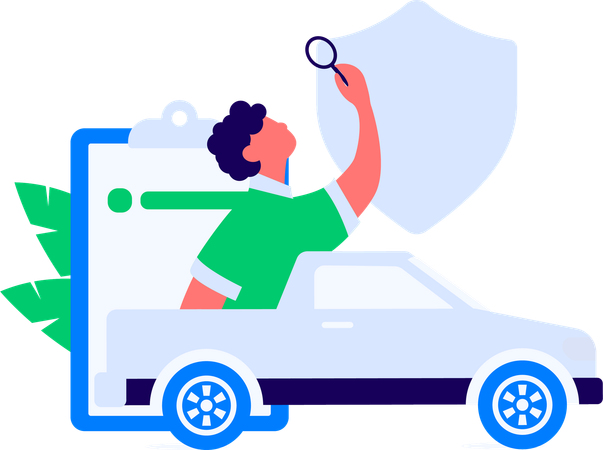 Mann beantragt die Aufnahme in die Krankenversicherung  Illustration