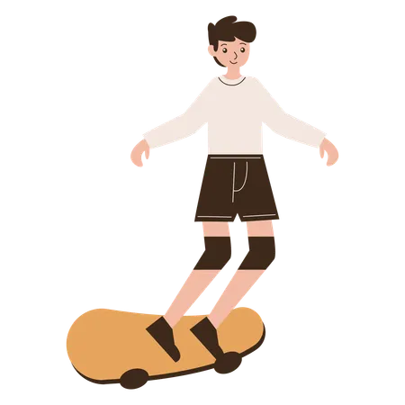 Skateboard-Tricks für Männer  Illustration