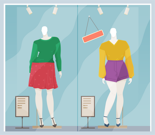 Mannequin pour vêtements pour femmes  Illustration