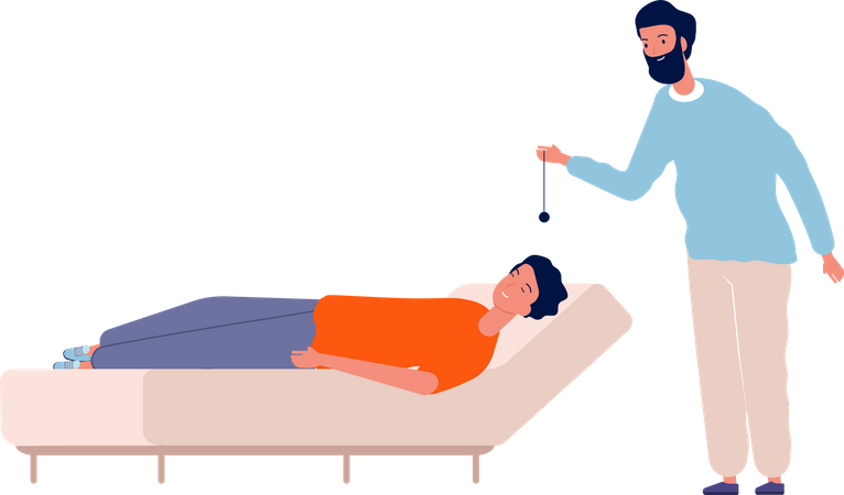 Männliche Psychiatrie Heilung Junge  Illustration