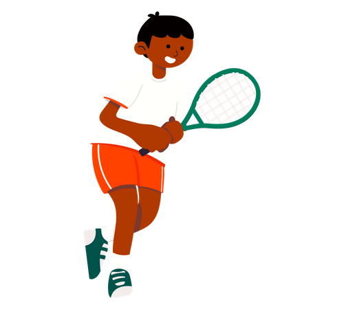 Männlicher Tennisspieler  Illustration