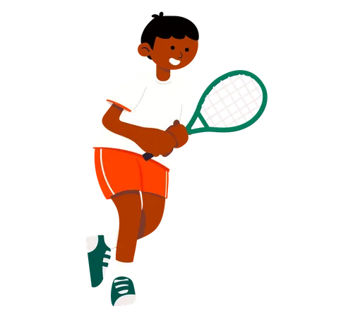 Männlicher Tennisspieler  Illustration