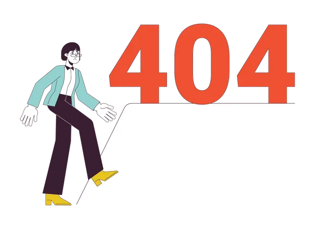 Manque de support dans le message flash d'erreur 404 sur le lieu de travail  Illustration