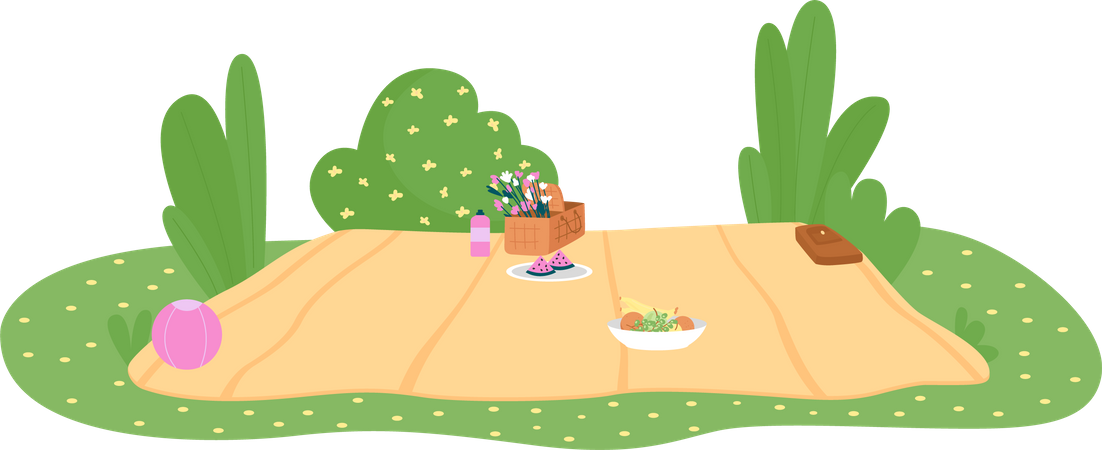 Manta de picnic  Ilustración