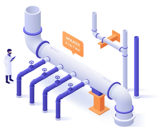 Mantenimiento de fábrica  Ilustración