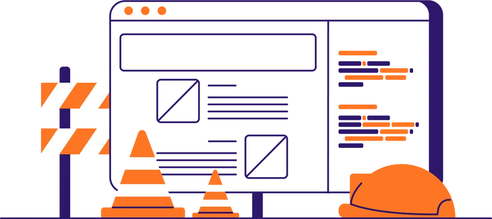 Mantenimiento del sitio web  Ilustración