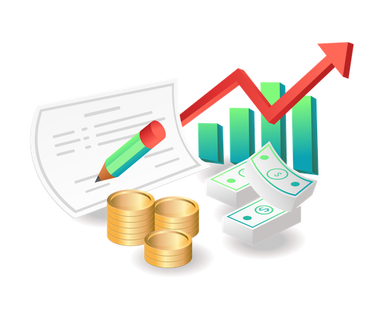 Manual payment receipt  Illustration