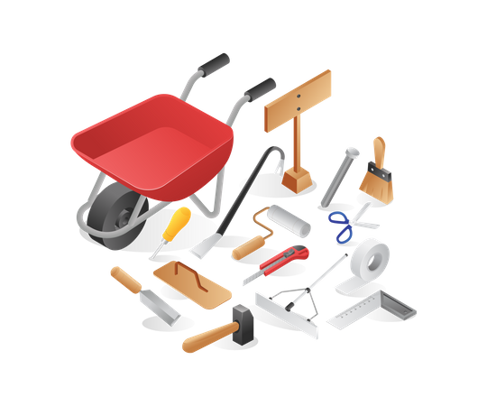 Outils de construction manuels  Illustration