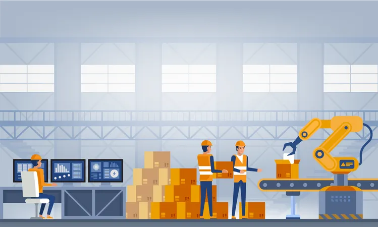 Manufacturing Industry Illustration