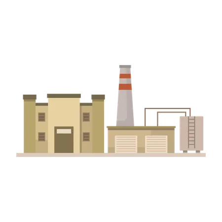 Manufacturing Plant  Illustration