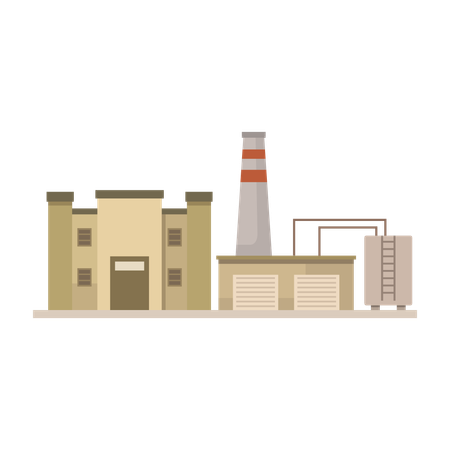 Manufacturing Plant  Illustration