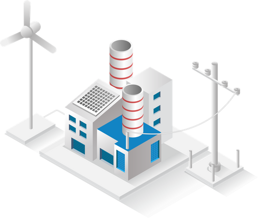 Manufacturing plant  Illustration