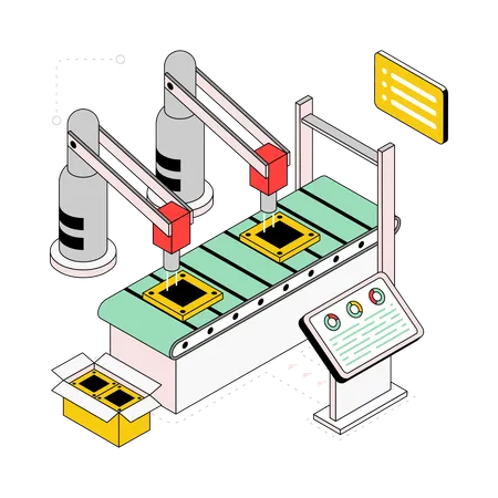 Manufacturing Process  Illustration
