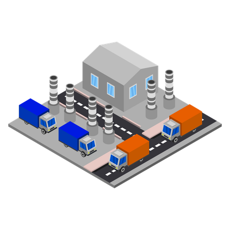 Manufacturing Unit  Illustration