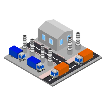 Manufacturing Unit  Illustration