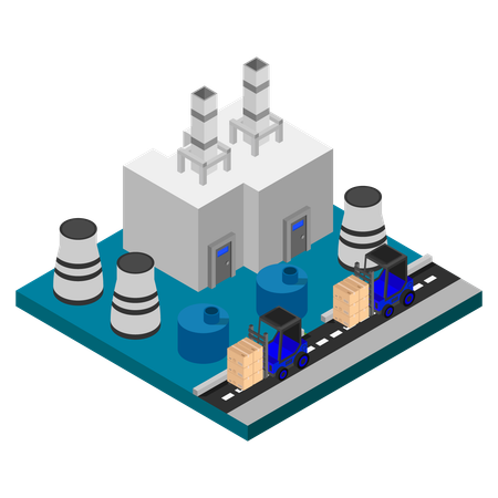 Manufacturing Unit  Illustration
