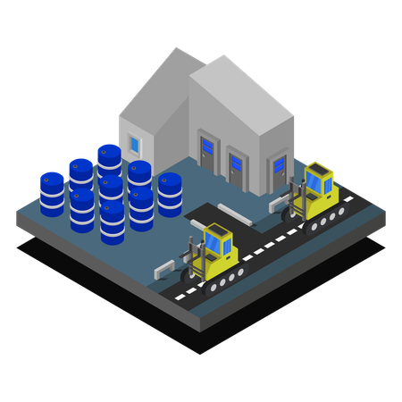 Manufacturing Unit  Illustration