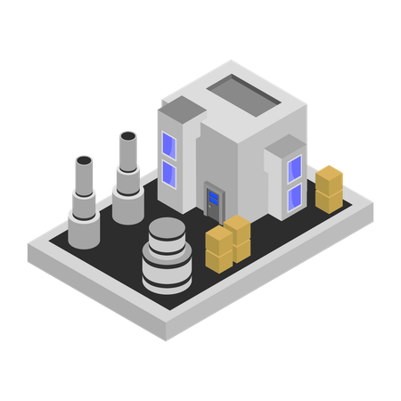 Manufacturing Unit  Illustration