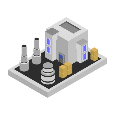 Manufacturing Unit  Illustration