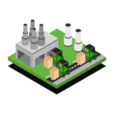 Manufacturing Unit  Illustration