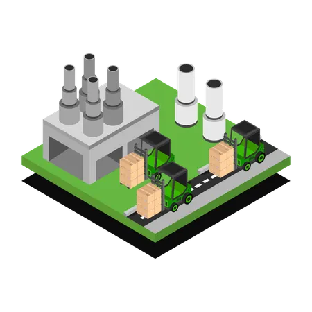 Manufacturing Unit  Illustration