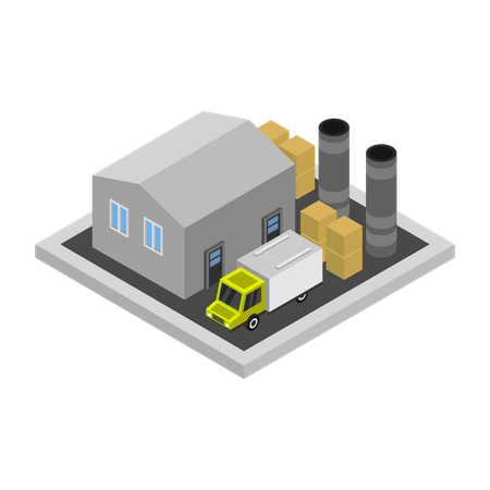 Manufacturing Unit  Illustration