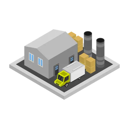 Manufacturing Unit  Illustration