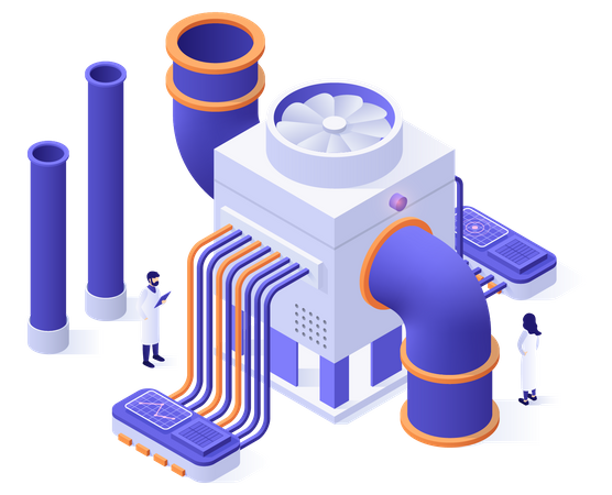 Manufacturing Unit  Illustration