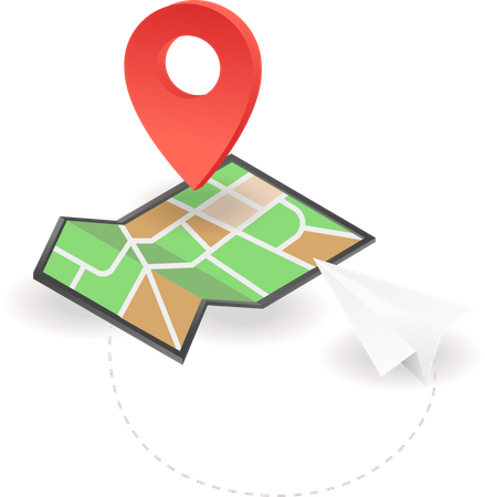 Map location pin  Illustration