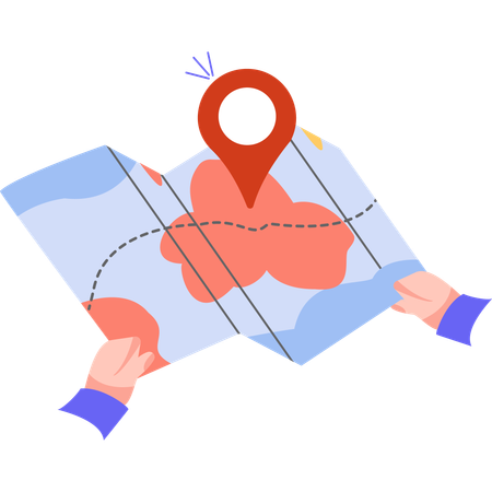 Map navigation  Illustration