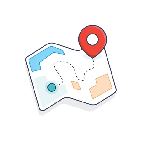 Mapa de localização  Ilustração